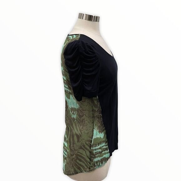 INC International Concepts Ruched Half Sleeves Top - Picture 8 of 10